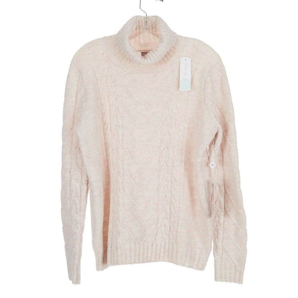 Evolution Bethy Cable Knit Turtleneck Sweater from Stitch Fix Women's Medium